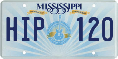 MS license plate HIP120