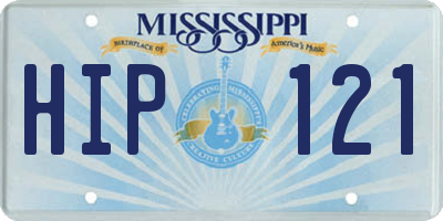 MS license plate HIP121