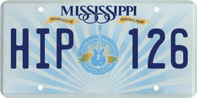 MS license plate HIP126