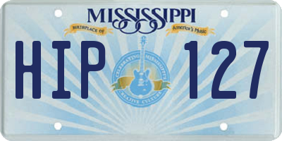 MS license plate HIP127
