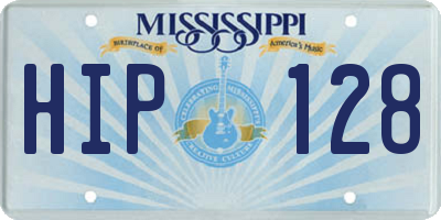 MS license plate HIP128
