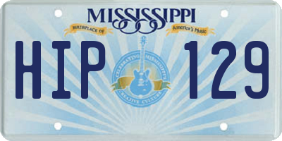 MS license plate HIP129