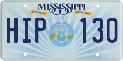 MS license plate HIP130
