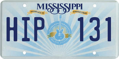 MS license plate HIP131