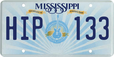 MS license plate HIP133