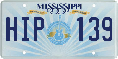MS license plate HIP139