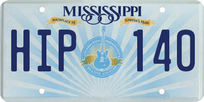 MS license plate HIP140