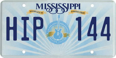 MS license plate HIP144