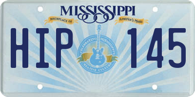 MS license plate HIP145