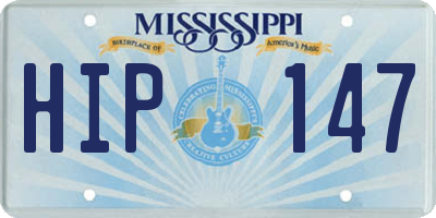 MS license plate HIP147