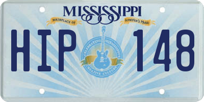 MS license plate HIP148