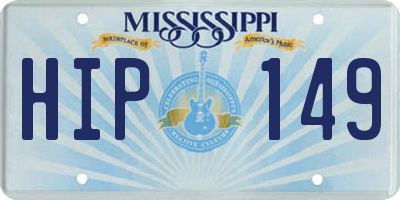 MS license plate HIP149