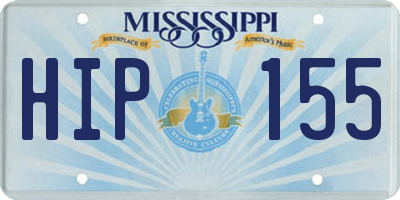 MS license plate HIP155
