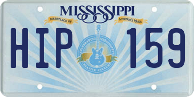 MS license plate HIP159