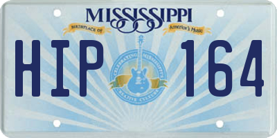 MS license plate HIP164