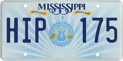 MS license plate HIP175