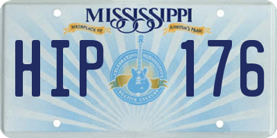 MS license plate HIP176
