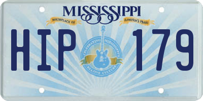 MS license plate HIP179