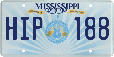 MS license plate HIP188