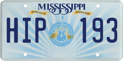 MS license plate HIP193