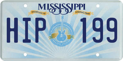 MS license plate HIP199
