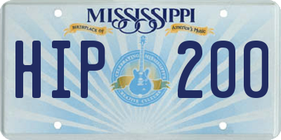 MS license plate HIP200
