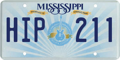 MS license plate HIP211