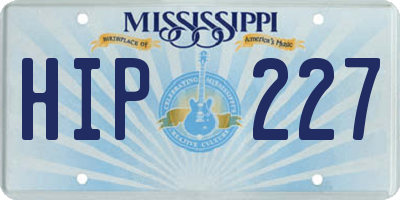 MS license plate HIP227