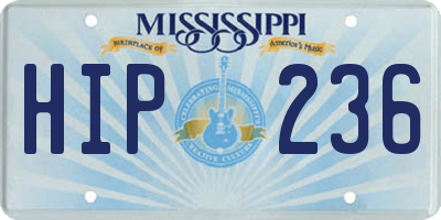 MS license plate HIP236