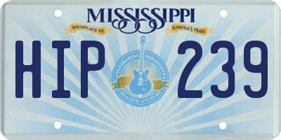 MS license plate HIP239