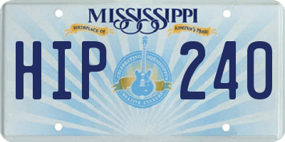 MS license plate HIP240
