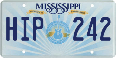 MS license plate HIP242