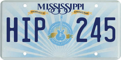 MS license plate HIP245