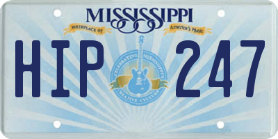 MS license plate HIP247