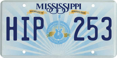 MS license plate HIP253