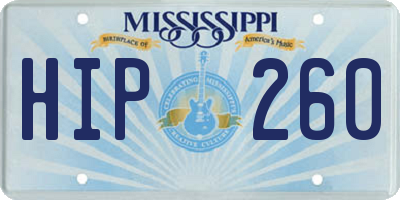MS license plate HIP260