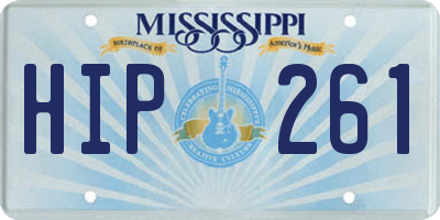 MS license plate HIP261