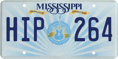 MS license plate HIP264
