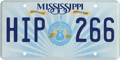 MS license plate HIP266