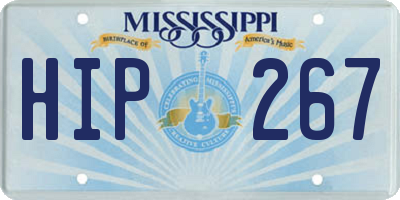 MS license plate HIP267