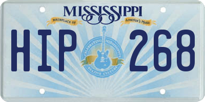 MS license plate HIP268