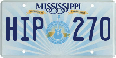 MS license plate HIP270