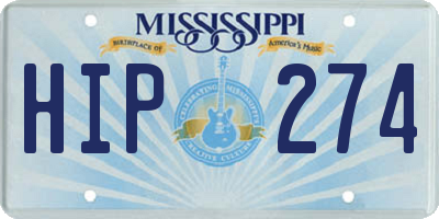 MS license plate HIP274