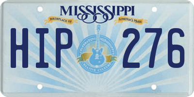 MS license plate HIP276