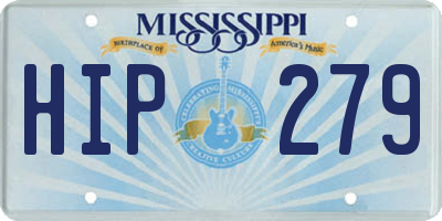 MS license plate HIP279