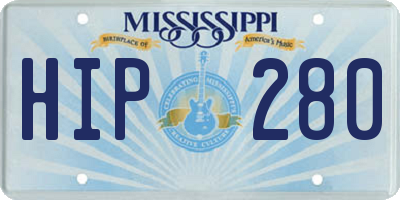 MS license plate HIP280