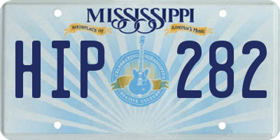 MS license plate HIP282