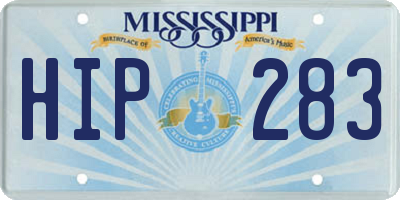 MS license plate HIP283