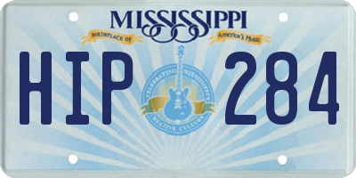 MS license plate HIP284
