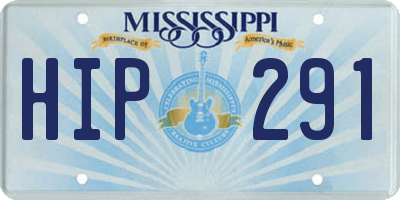 MS license plate HIP291